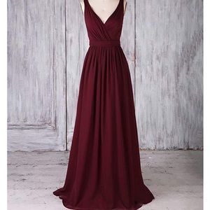 Burgundy Bridesmaids Dress Size 8